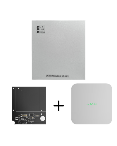 Блок безперебійного живлення Блискавка ББЖ 12-90-3 для Ajax NVR (8ch), NVR (16ch), NVR DC (8ch), NVR DC (16ch)